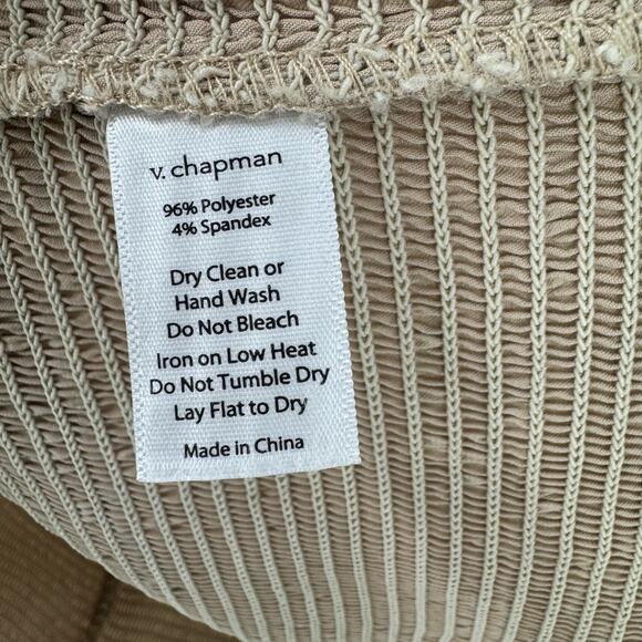 V. Chapman The Lily Dress Smocked Sleeveless In Neutral Warm Sand Size 2 NWOT - Picture 10 of 12